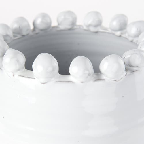 Mercana Basin Glazeddecorative Object In White