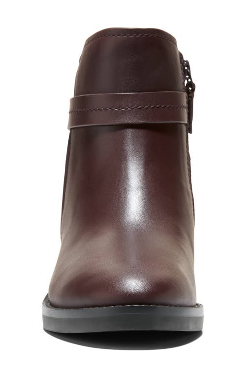 Cole Haan Rosalyn Waterproof Ankle Strap Bootie In Brown