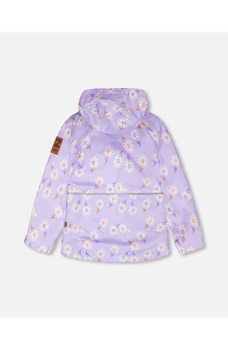 Deux par Deux 3-in-1 Two-Piece Daisy Mid-Season Outerwear Set, Alternate, color, Purple Daisy Print