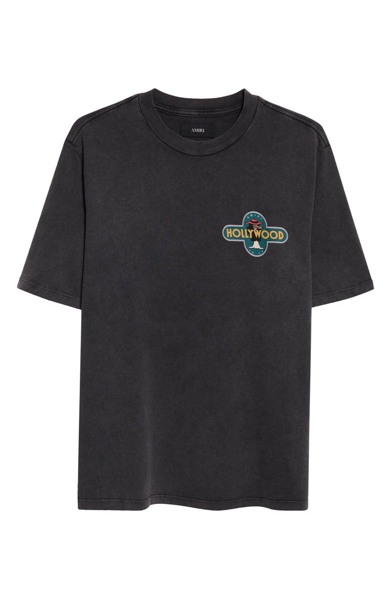 AMIRI Hollywood Wolf Graphic T-Shirt, Alternate, color, Black