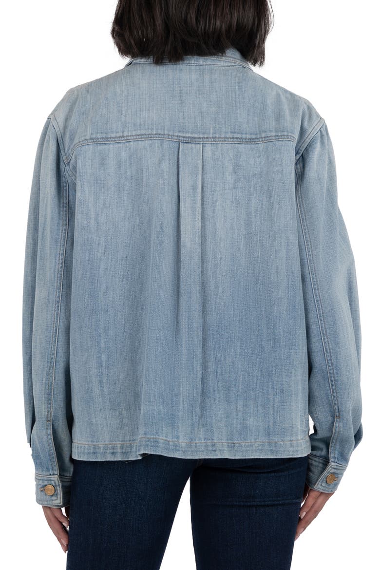 Adelyn Denim Jacket, Alternate, color, LIGHT WASH