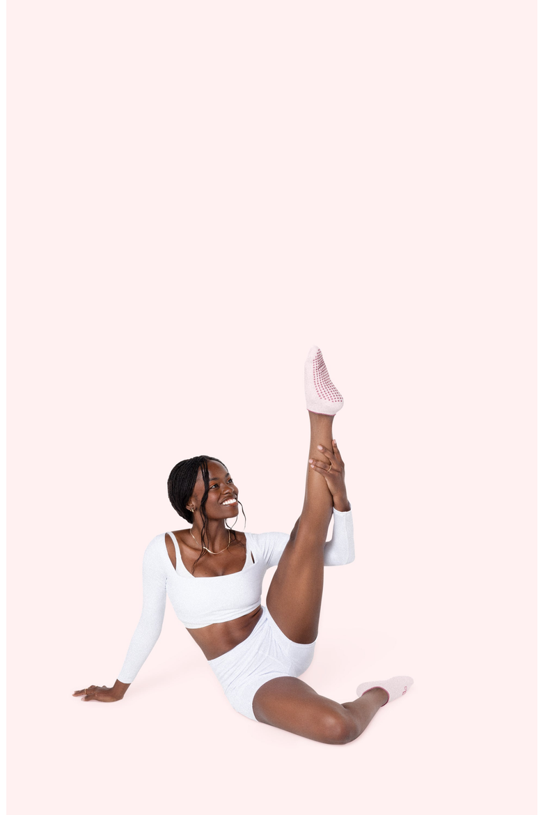 The Low Sock, Alternate, color, Blush