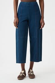 Joseph Ribkoff Knit Denim Culotte Pull-On Pants