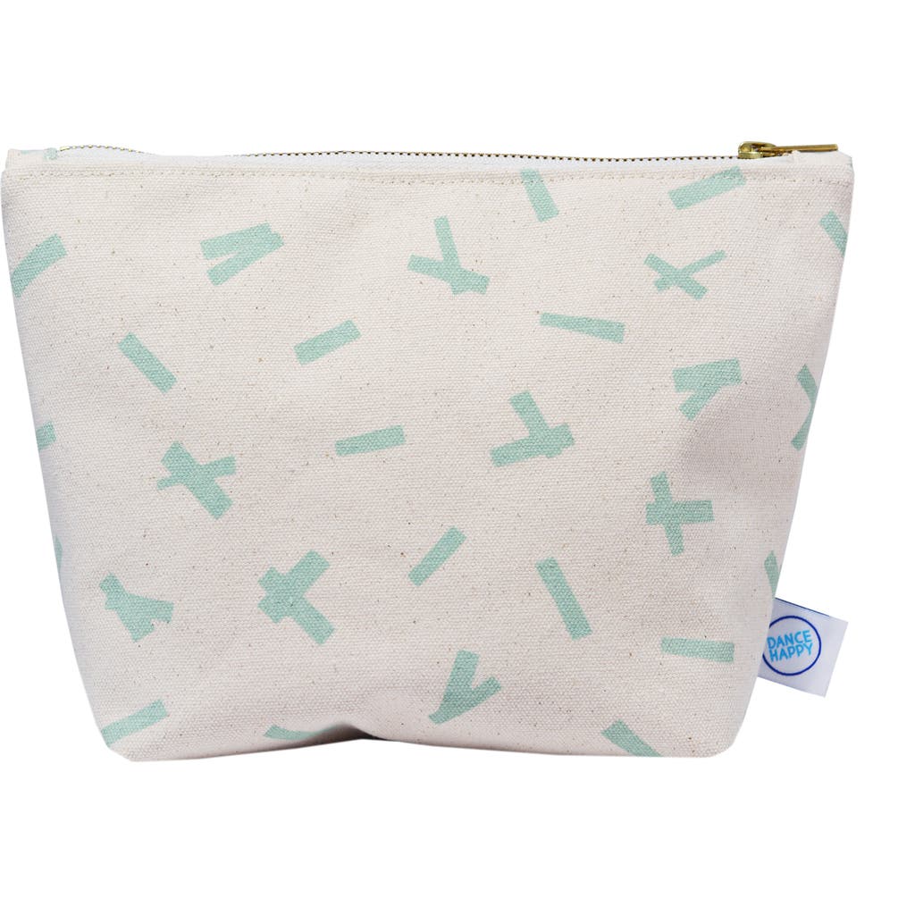 Dance Happy Sprinkles Cosmetic Bag In Sage