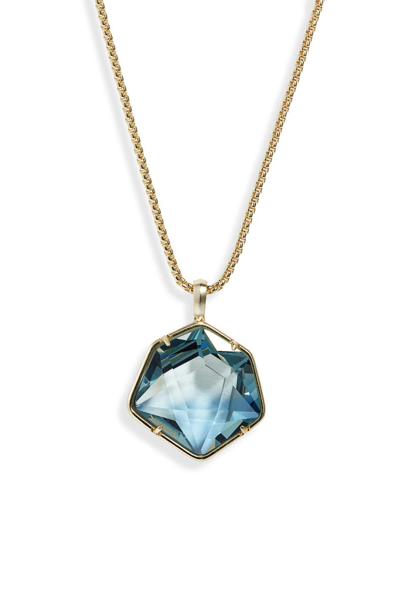 Vanessa Long Large Pendant Necklace, Alternate, color, GOLD/ STEEL GREY OMBRE