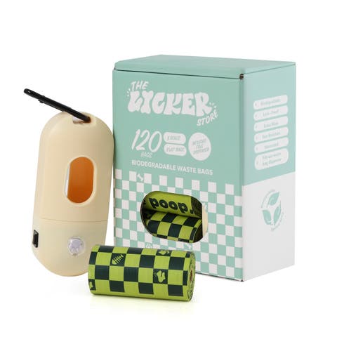 13 in. x 9 in. Extra Thick Leak Proof Unscented Biodegradable Dog Poop Bags, Green