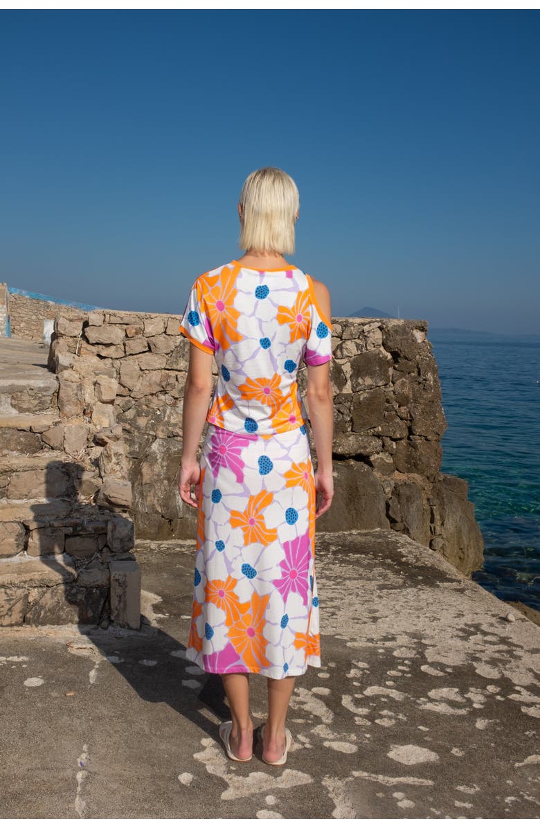 Untitled in Motion Anntian Floral Cutout Top, Alternate, color, Helenium