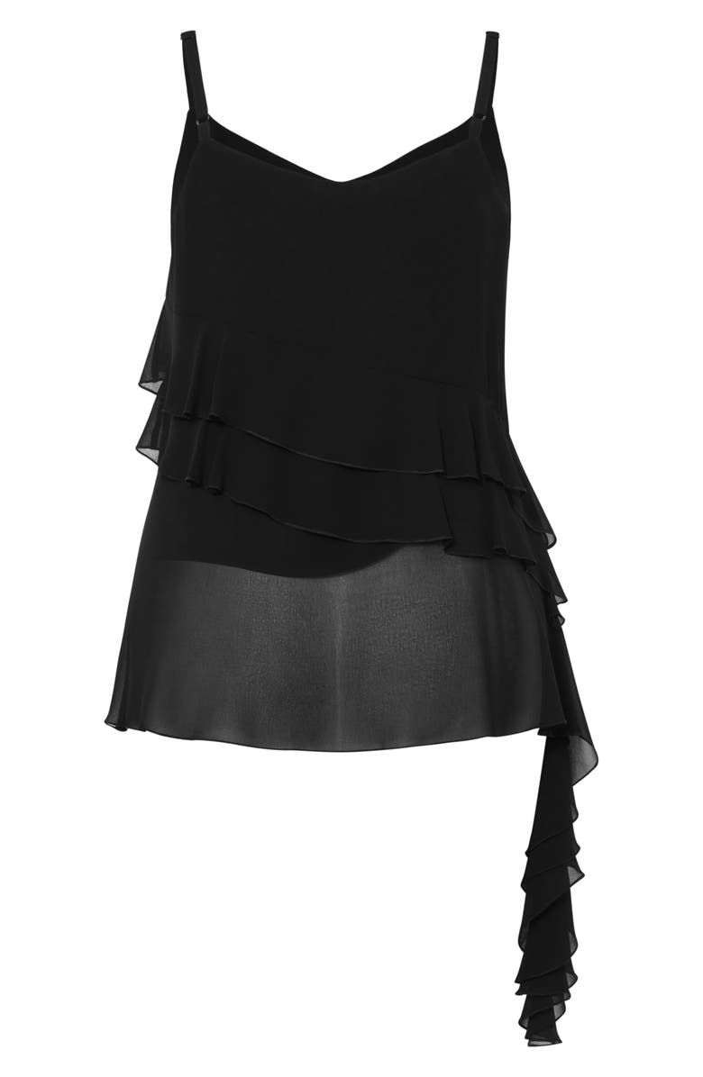 City Chic Lovers Lane Camisole, Alternate, color, Black