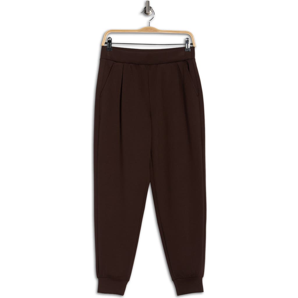 Layer 8 Scuba Knit Joggers In Brown