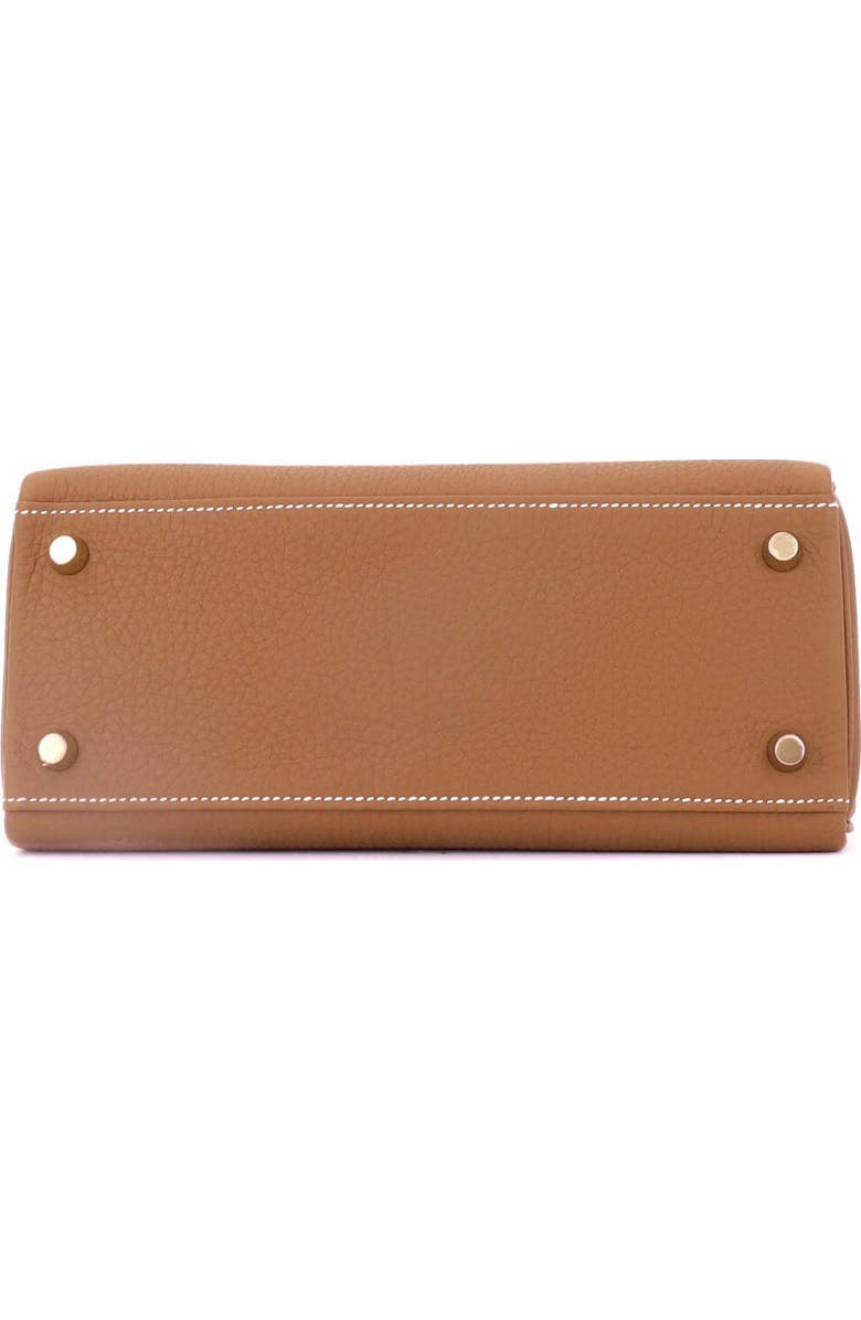 Pre-Owned Hermes Kelly Handbag Brown Togo with Gold Hardware 25, Alternate, color, Gold