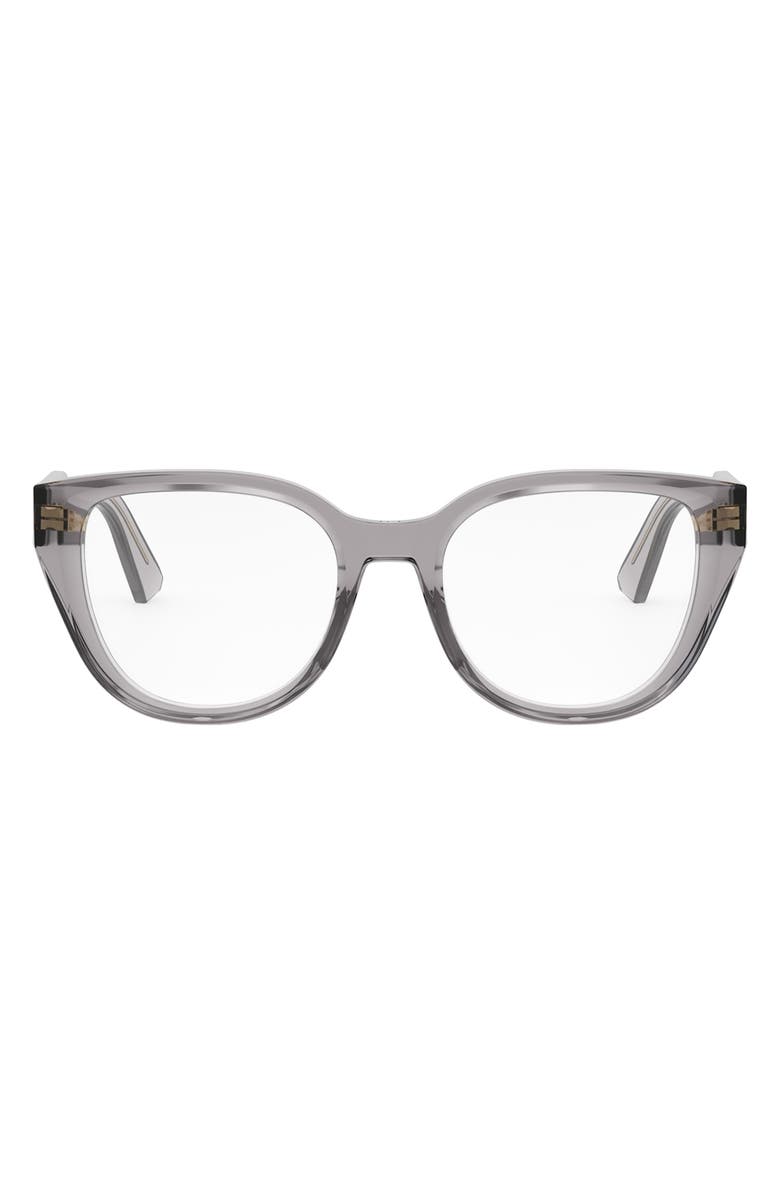 DIOR 'DiorPrismeO B1I 52mm Butterfly Eyeglasses, Main, color, Grey/ Other