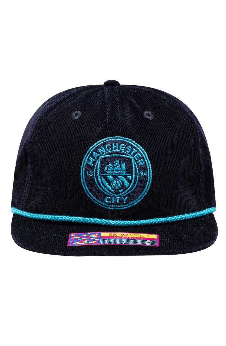 FAN INK Men's Navy Manchester City Snow Beach Adjustable Hat, Alternate, color, Navy