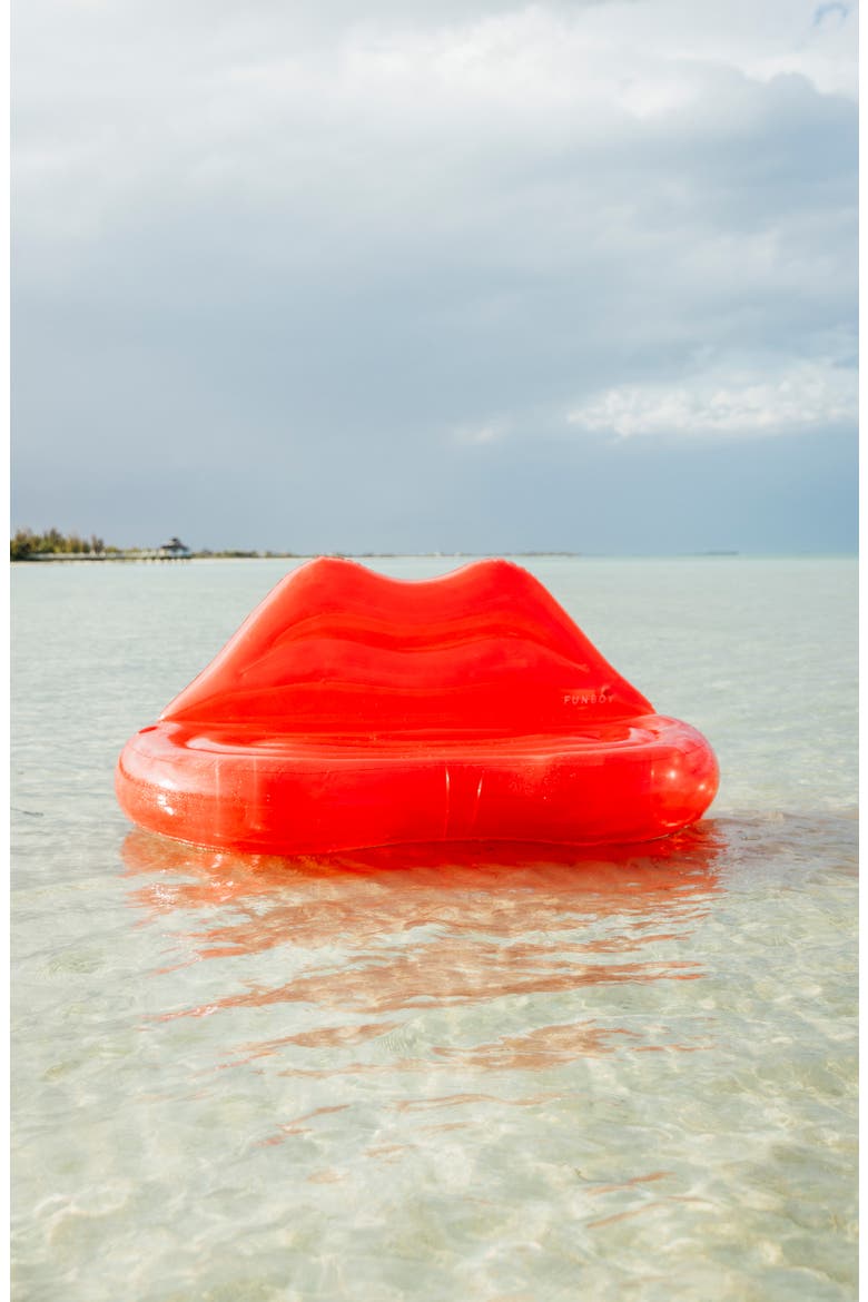Floating Lip Couch, Alternate, color, RED