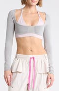 Free People Good Karma Long Sleeve Ultra Crop Top