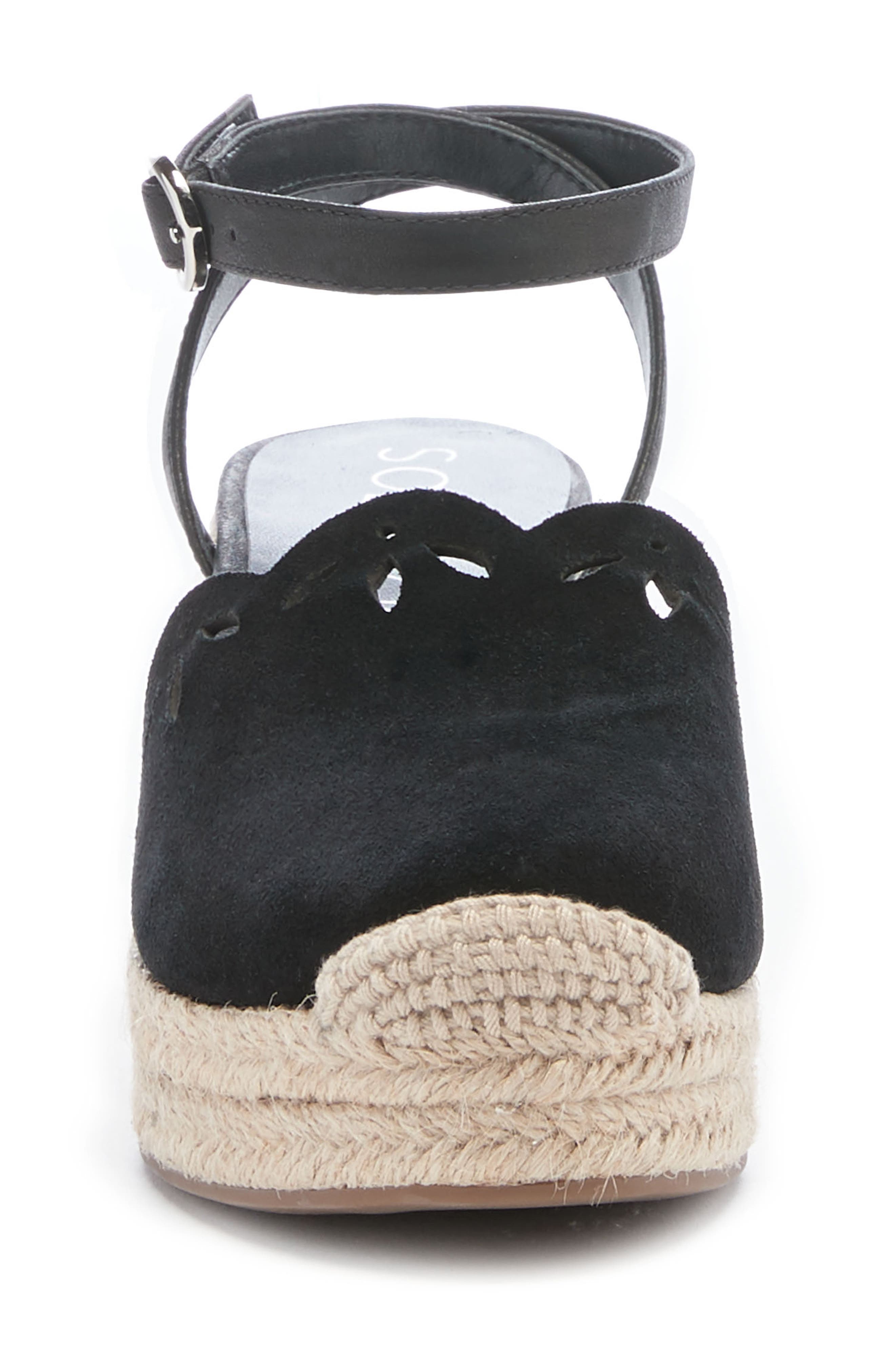 Sole Society Calysa Ankle Strap Espadrille Wedge, Alternate, color, 