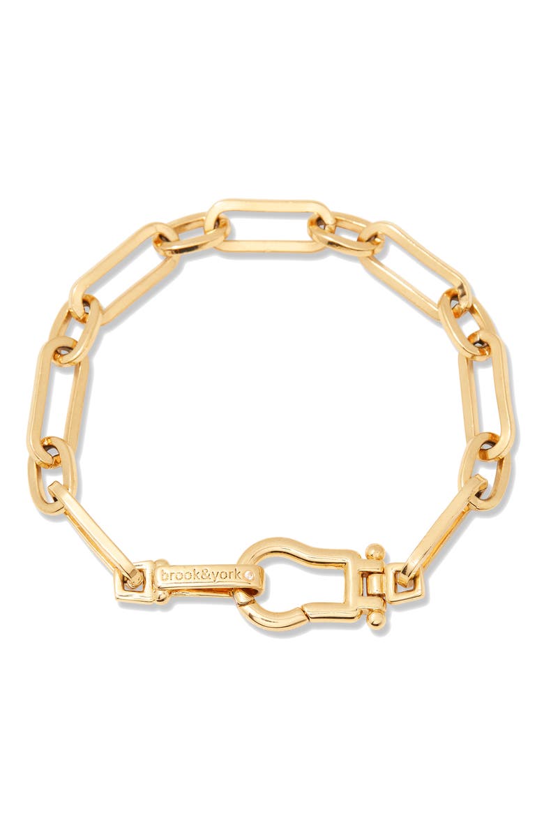 Brook and York Layton Chain Bracelet, Main, color, Gold