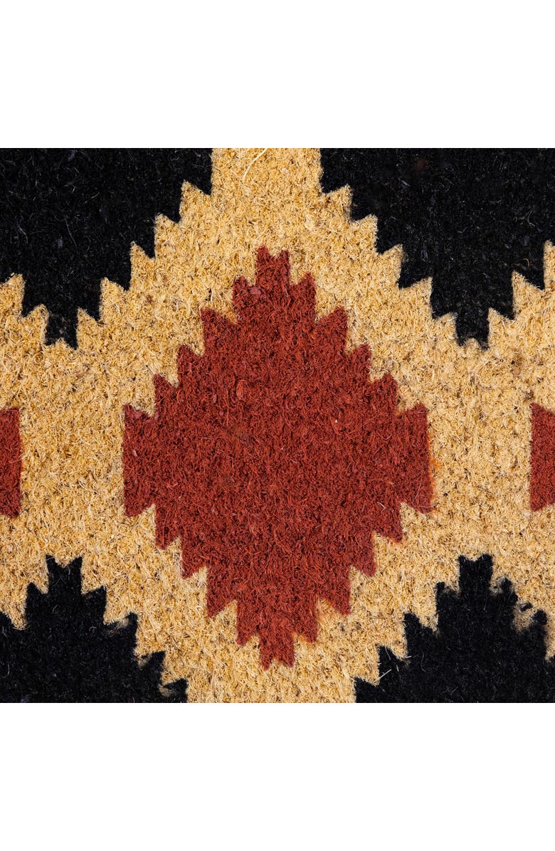 Northlight Diamond Pattern with Cream Accent Autumn Doormat 18" x 30", Alternate, color, Orange