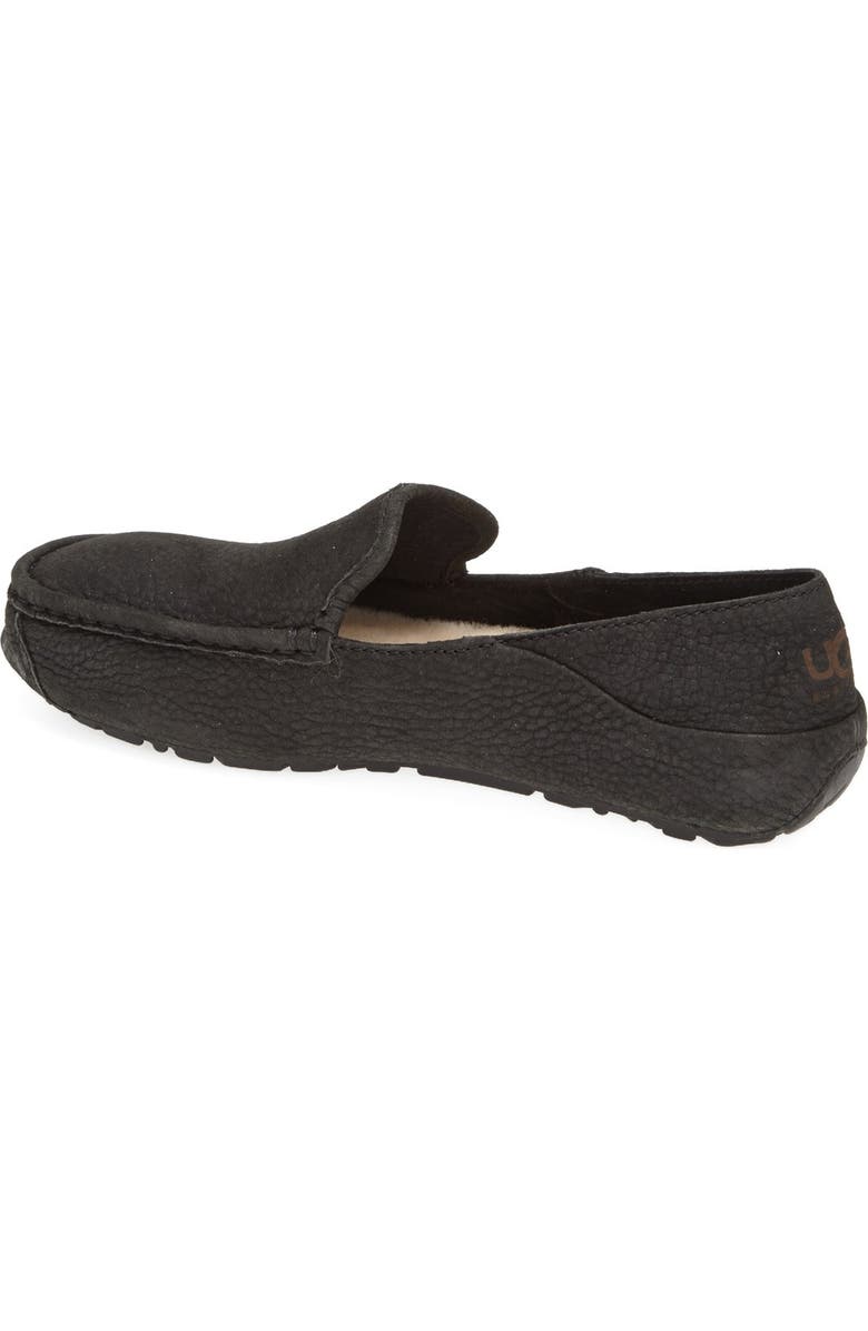 UGG<sup>®</sup> 'Hunley' Leather Moccasin Loafer, Alternate, color,