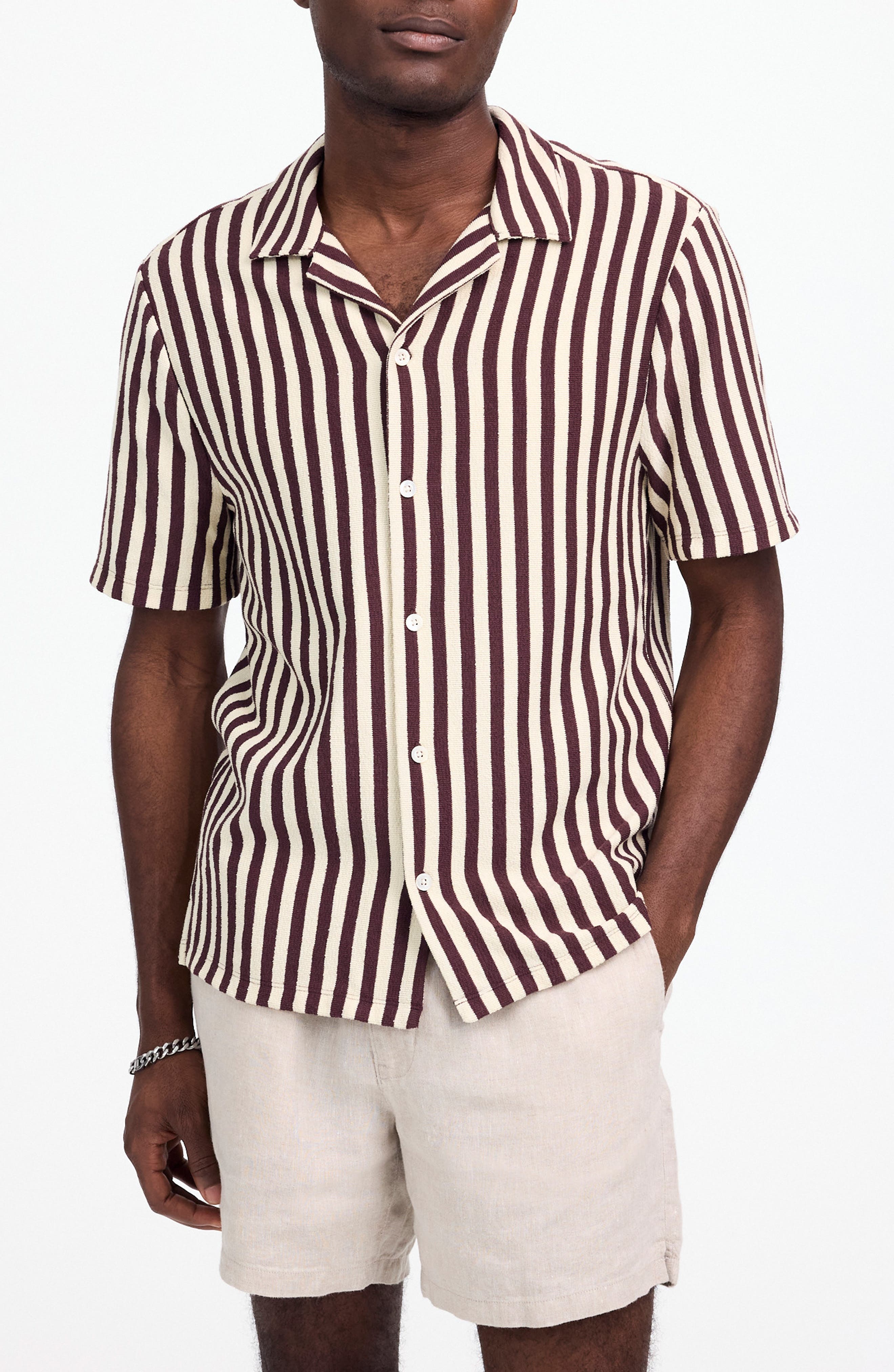 Madewell The Textured Knit Camp Shirt