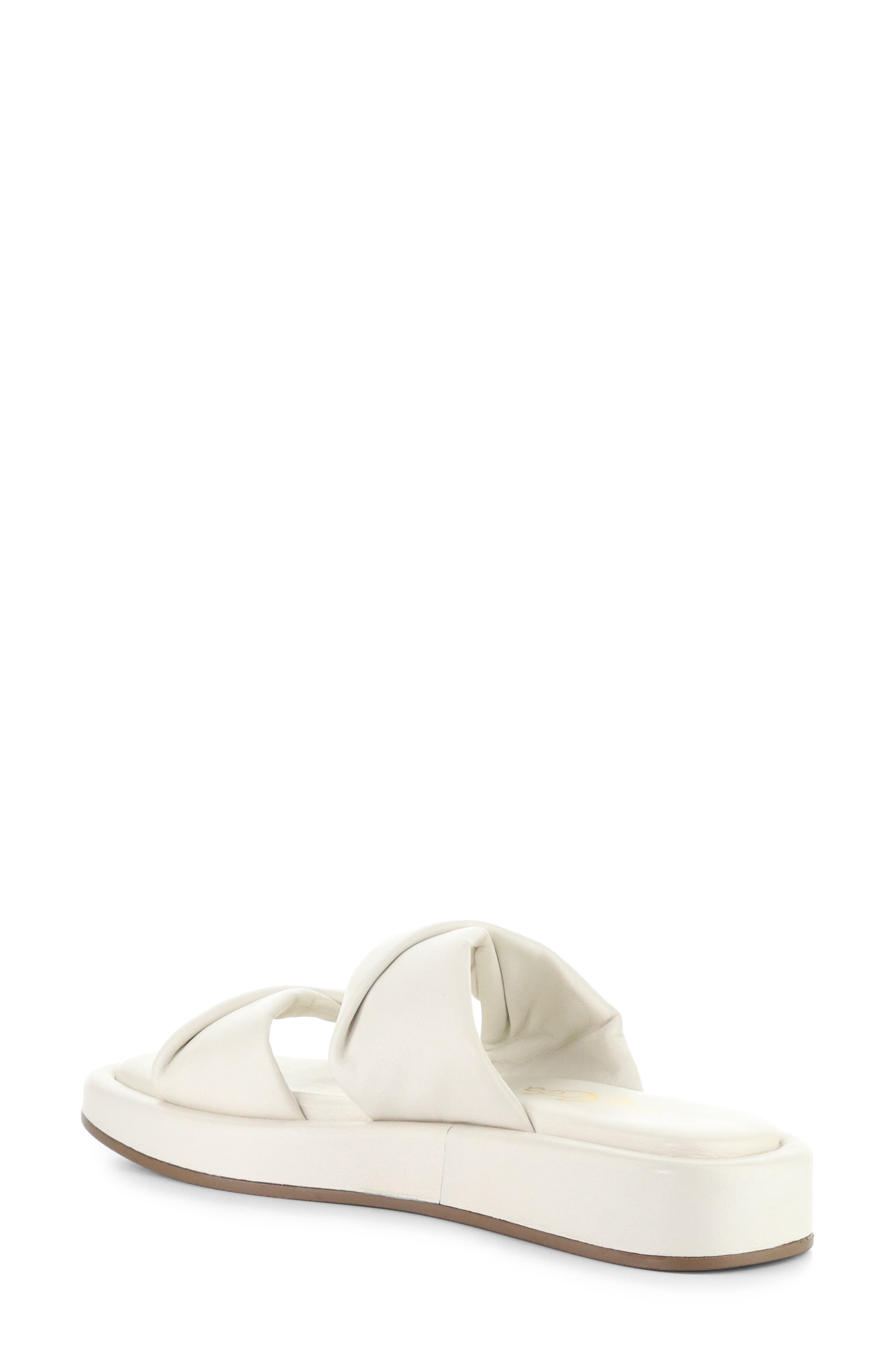 Bos. & Co. Bayla Platform Wedge Slide Sandal, Alternate, color, White