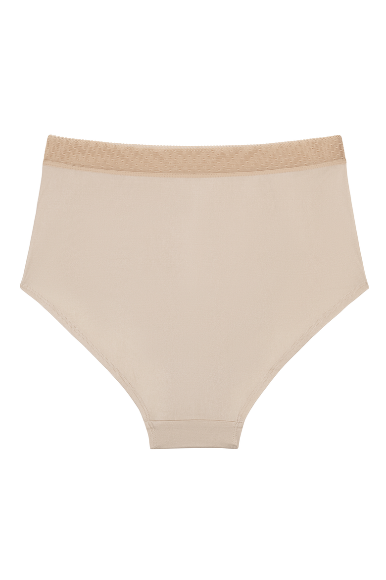 High Waisted Soft Silk Briefs, Alternate, color, Smoke Grey