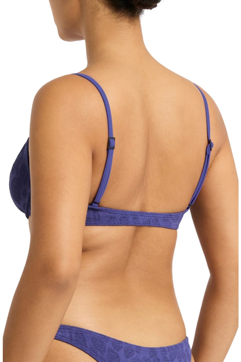 Gracie Balconette Underwire Bikini Top, Alternate, color, SAPPHIRE ANIMALIA