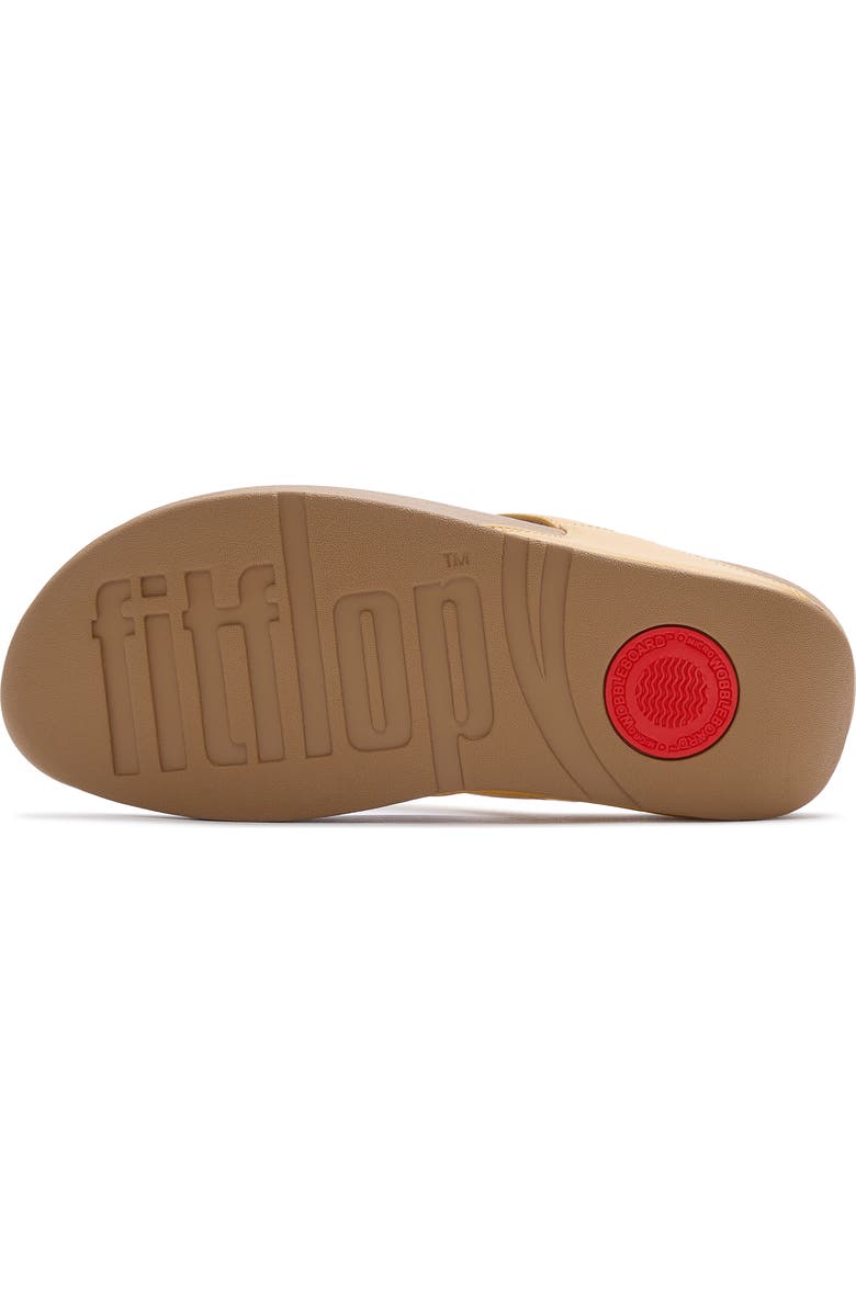 FitFlop Lulu Leather Toe Post Sandal, Alternate, color, Turmeric