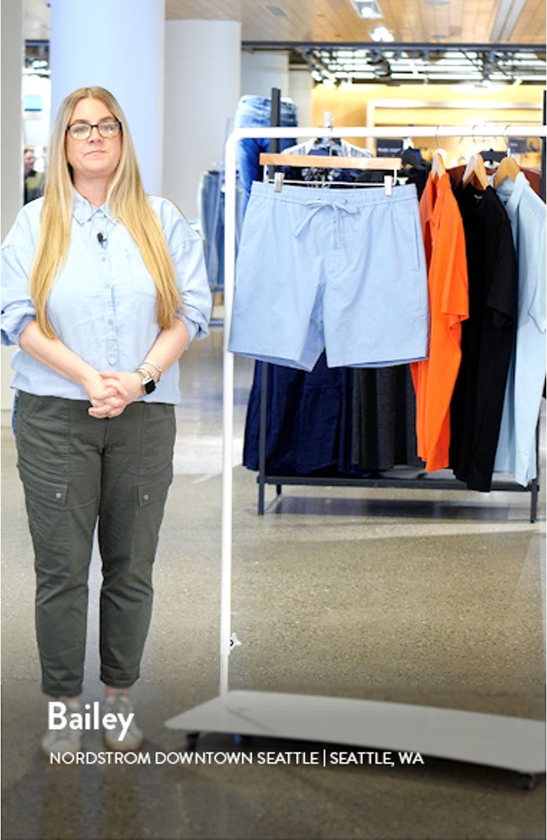 Karlos Stretch Cotton Drawstring Shorts, sales video thumbnail