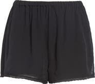 POSSE Priscilla Lace Trim Silk Shorts