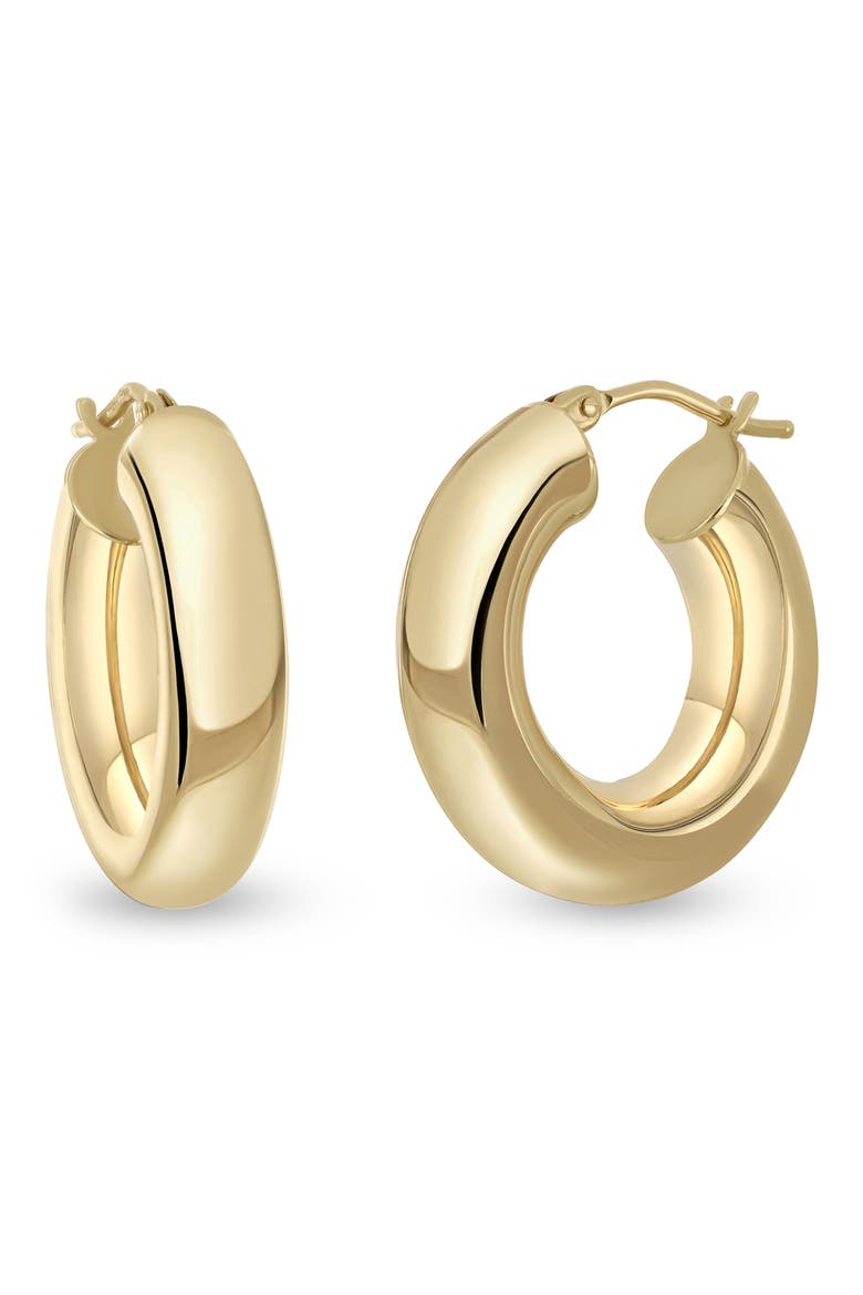 14K Gold Chunky Hoop Earrings (Online Trunk Show), Main, color, 14KY