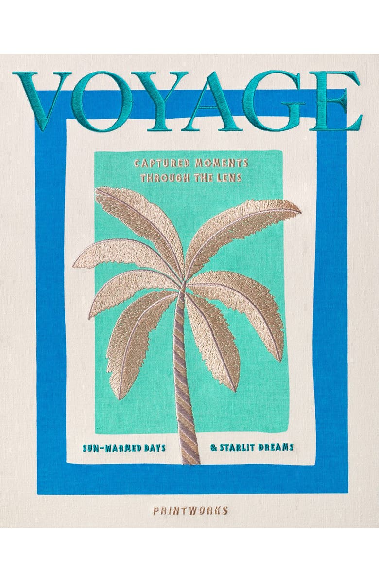 PRINTWORKS Voya Embroidered Photo Album, Alternate, color, Beige Multi