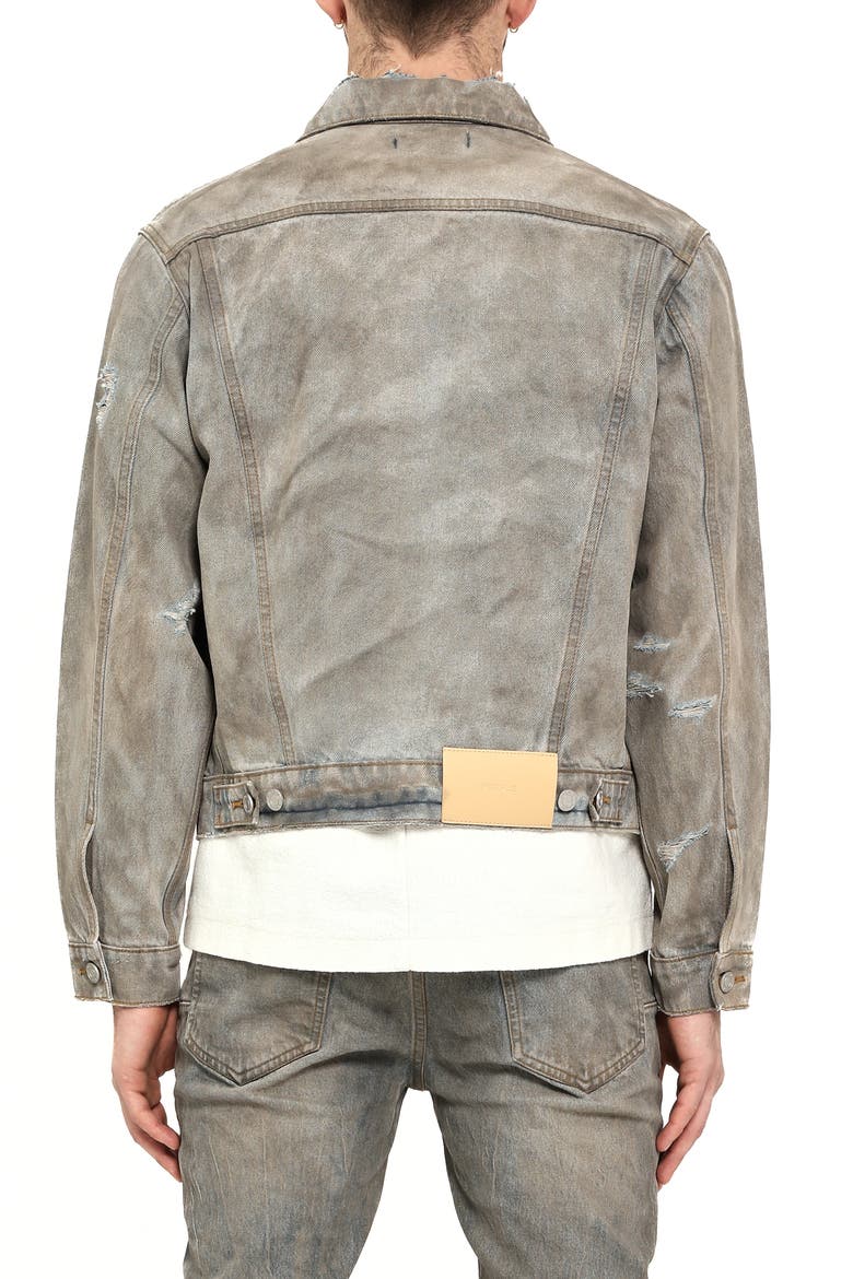Arcilla Distressed Denim Jacket, Alternate, color, LIGHT INDIGO