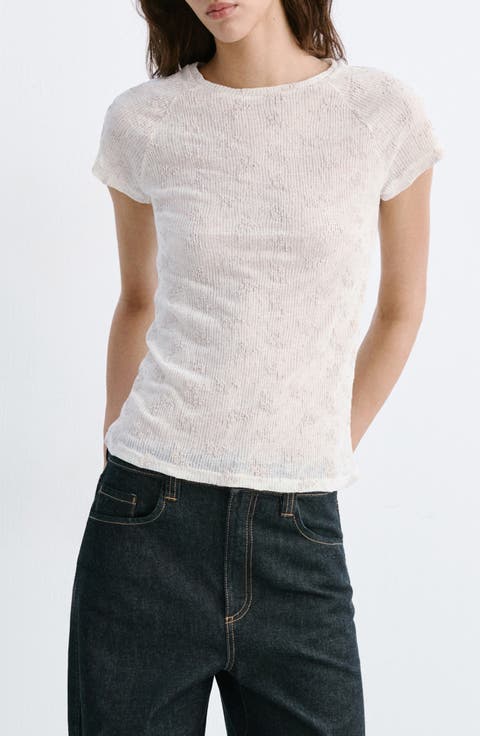 Raised Embroidery T-Shirt