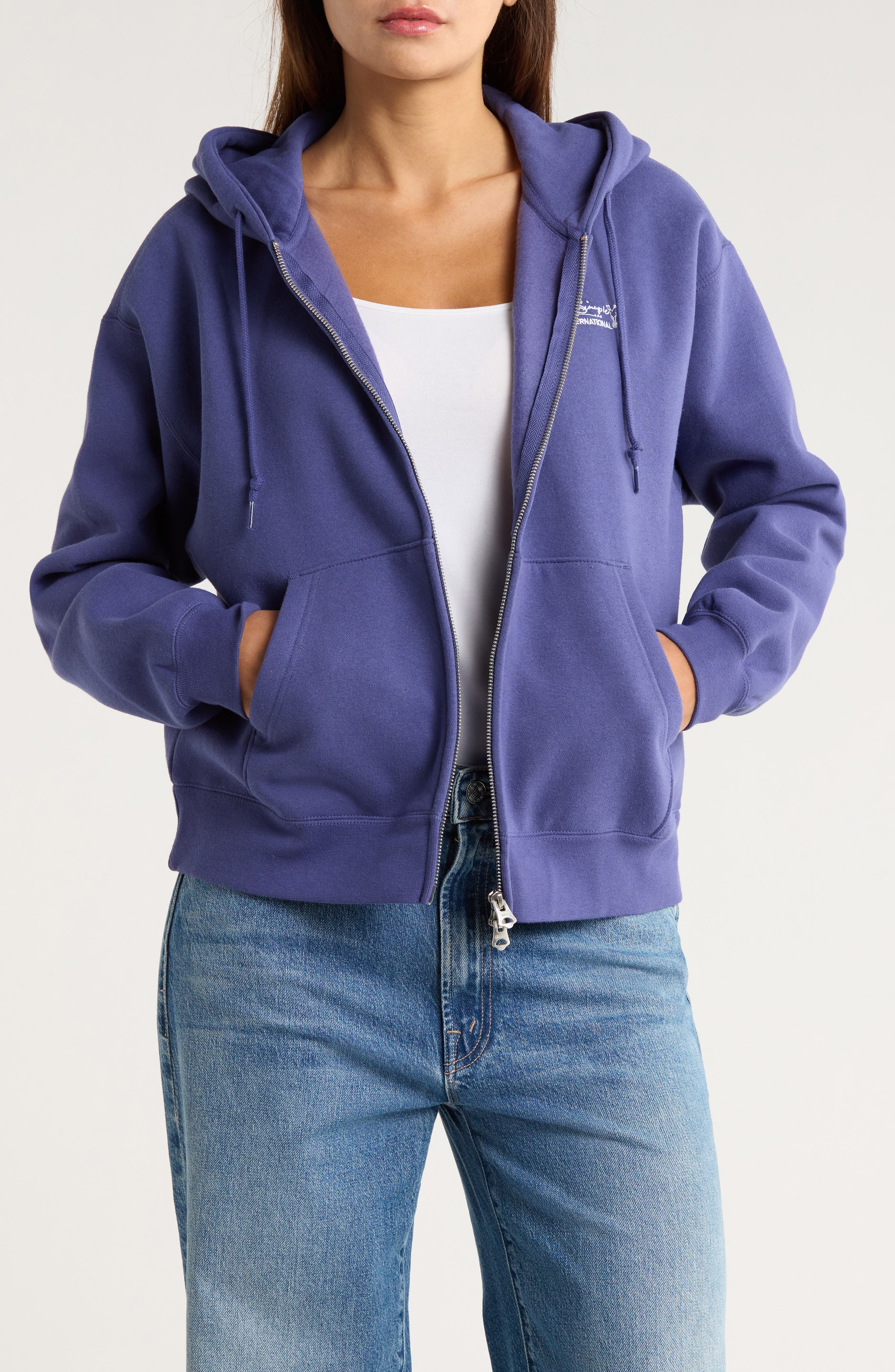 Obey Logo Full Zip Hoodie