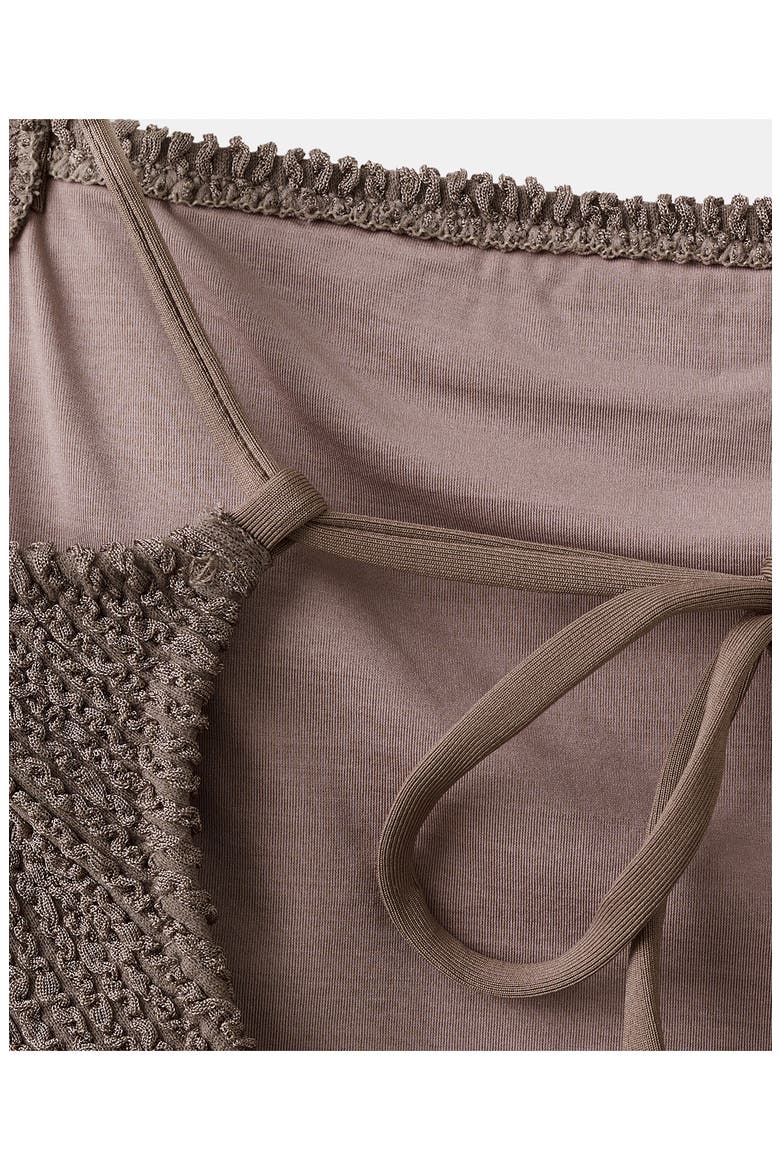 Textured One-Piece Swimsuit, Alternate, color, LIGHT/ PASTEL BROWN