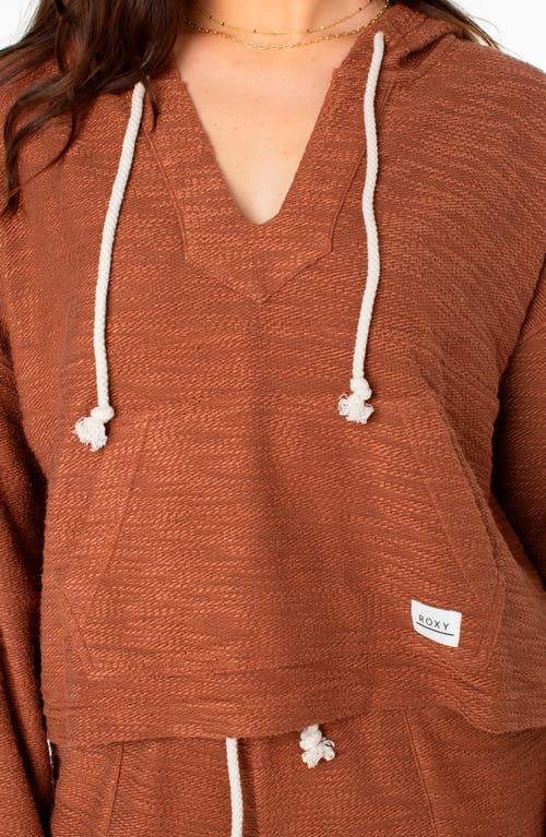 Roxy Rich Coast Hoodie In Brown