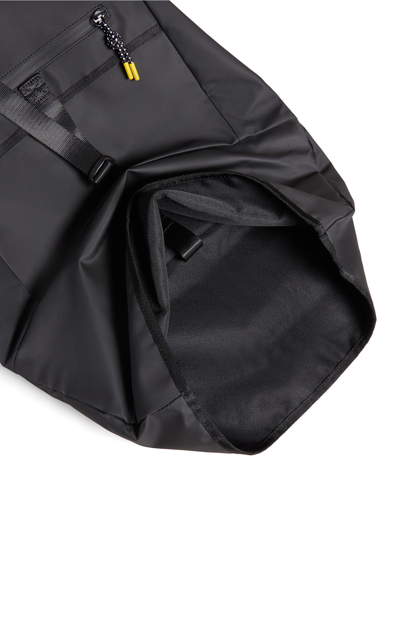 Ted Baker London Clime Rubberized Rolltop Backpack, Alternate, color, 