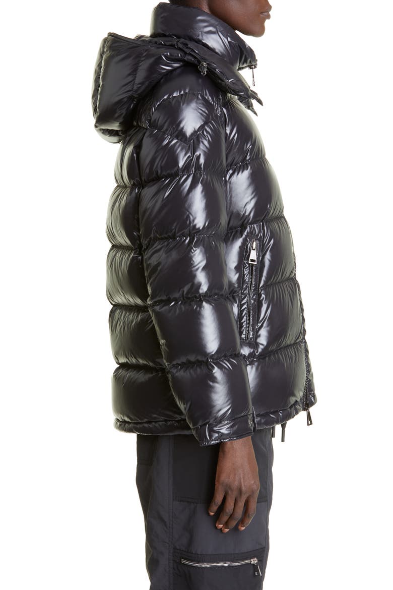 Maire Water Resistant Down Puffer Jacket, Alternate, color, BLACK