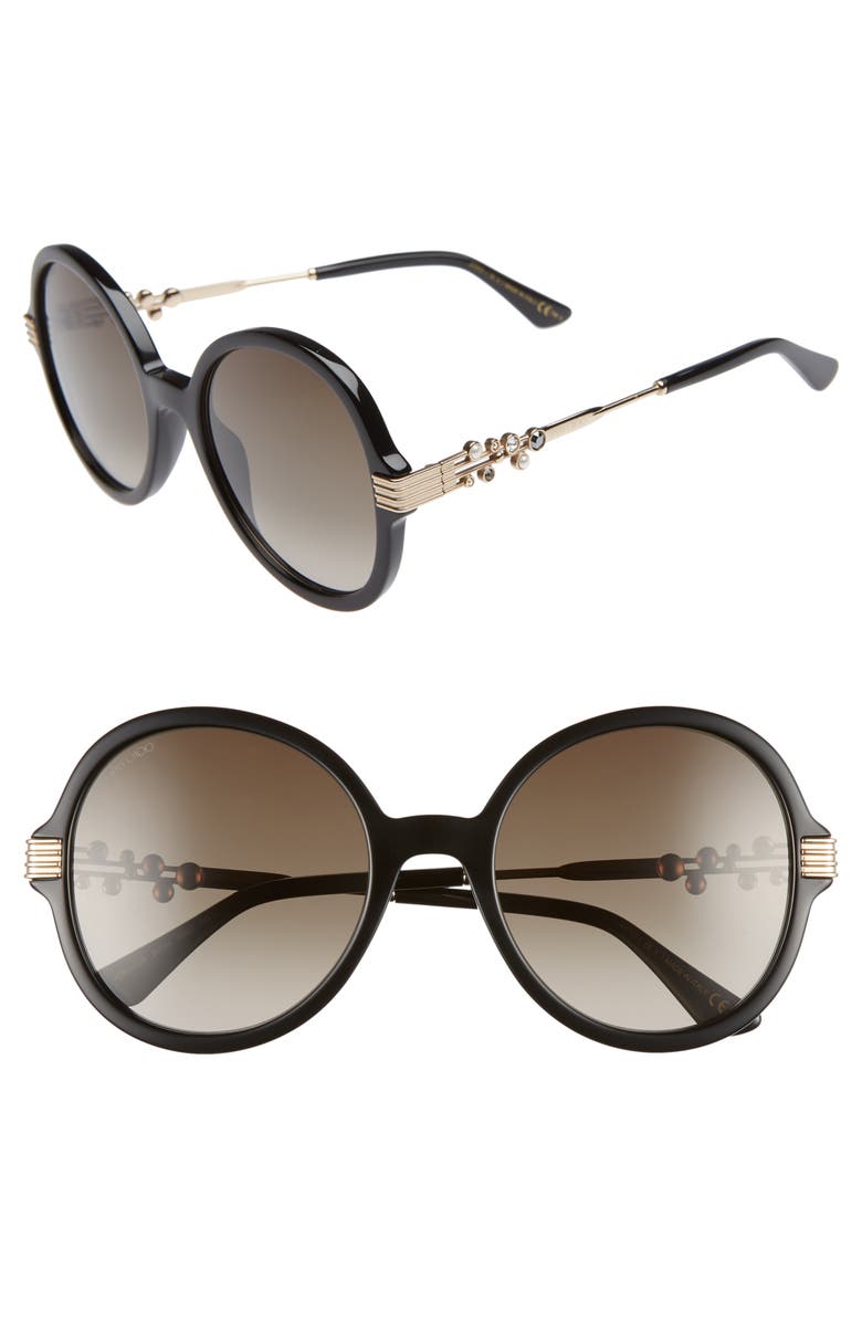 Jimmy Choo Adria 55mm Round Sunglasses, Main, color,