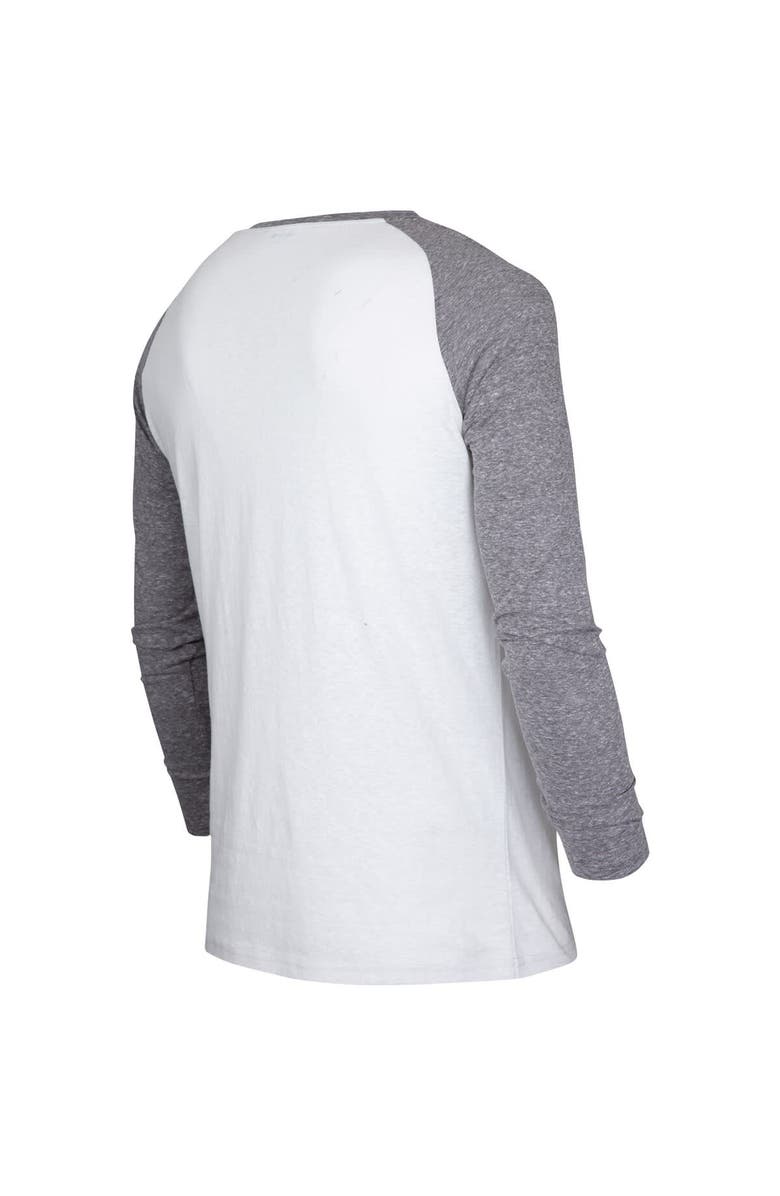 CONCEPTS SPORT Men's Concepts Sport White/Charcoal Austin FC Concord Henley Raglan Long Sleeve T-Shirt, Alternate, color, 