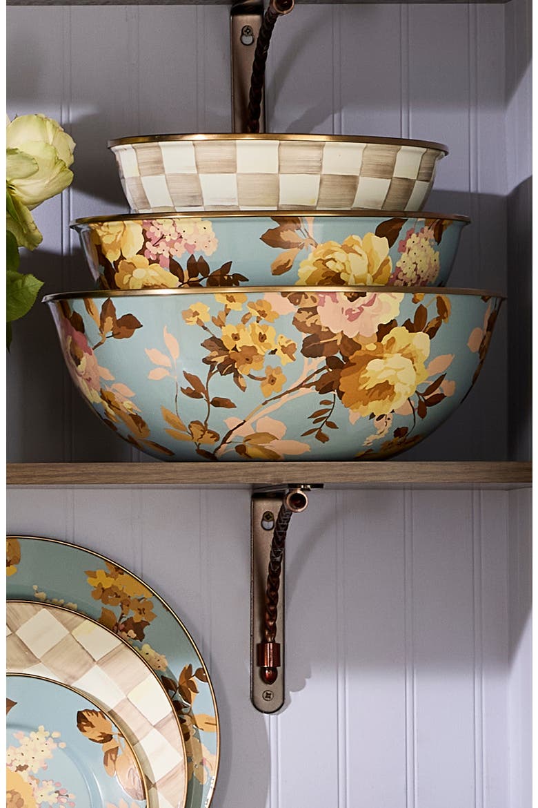 Wild Rose Slate Large Everyday Bowl, Alternate, color, BLUE
