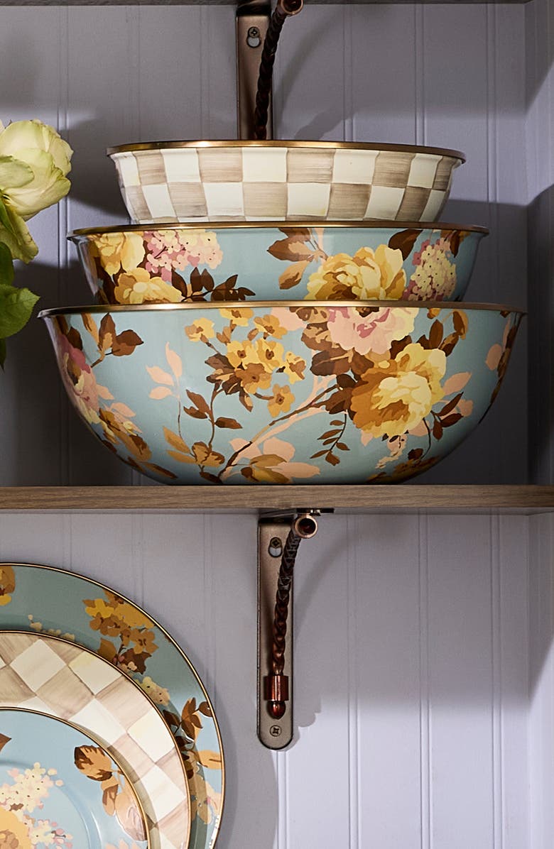 MACKENZIE CHILDS Wild Rose Slate Large Everyday Bowl, Alternate, color, Blue