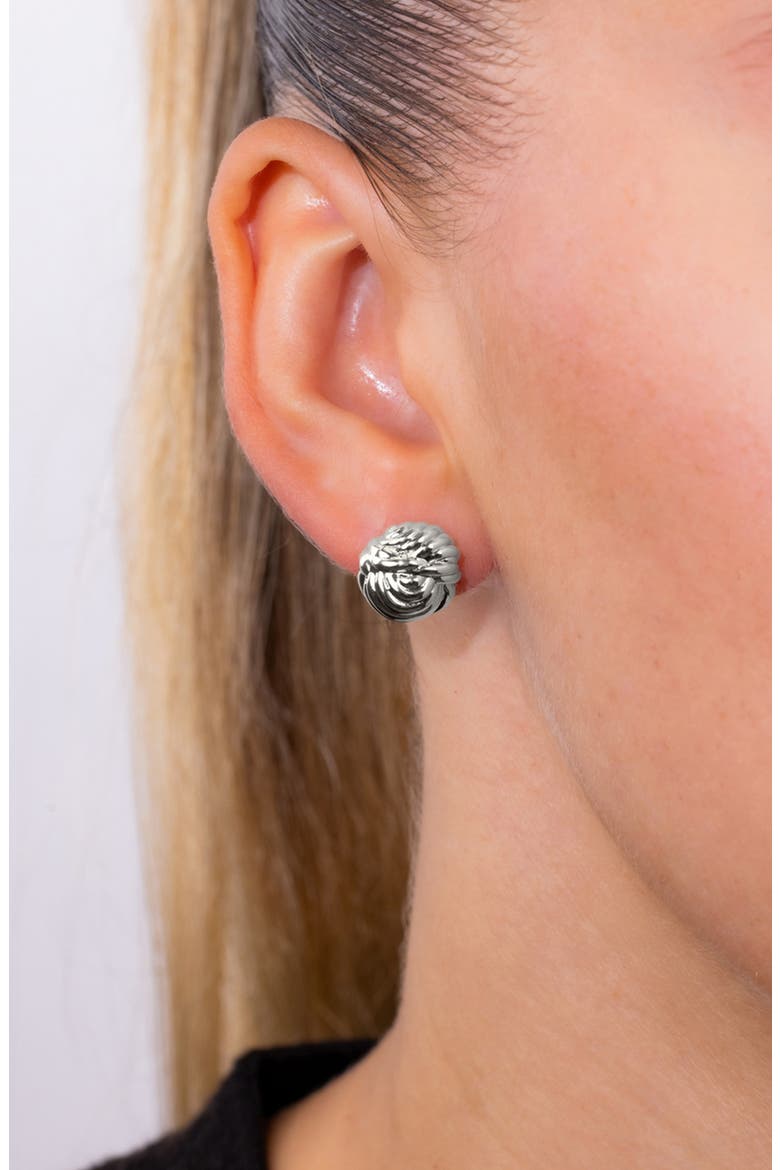 Everyday Swirl Stud Earrings, Alternate, color, SILVER