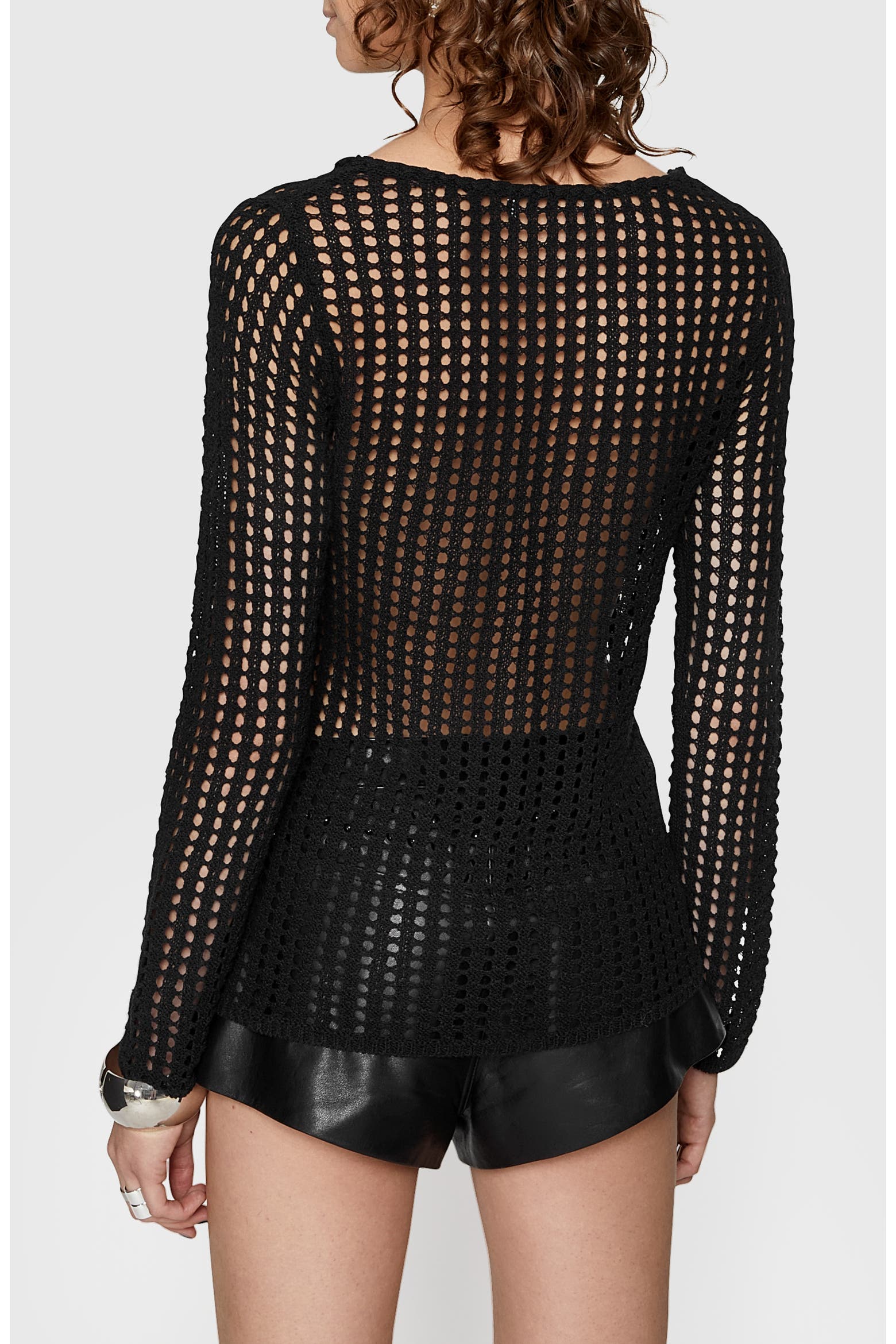 Katelin Rebecca Minkoff Katelin Sheer Mesh Sweater (Women) | Nordstromrack
