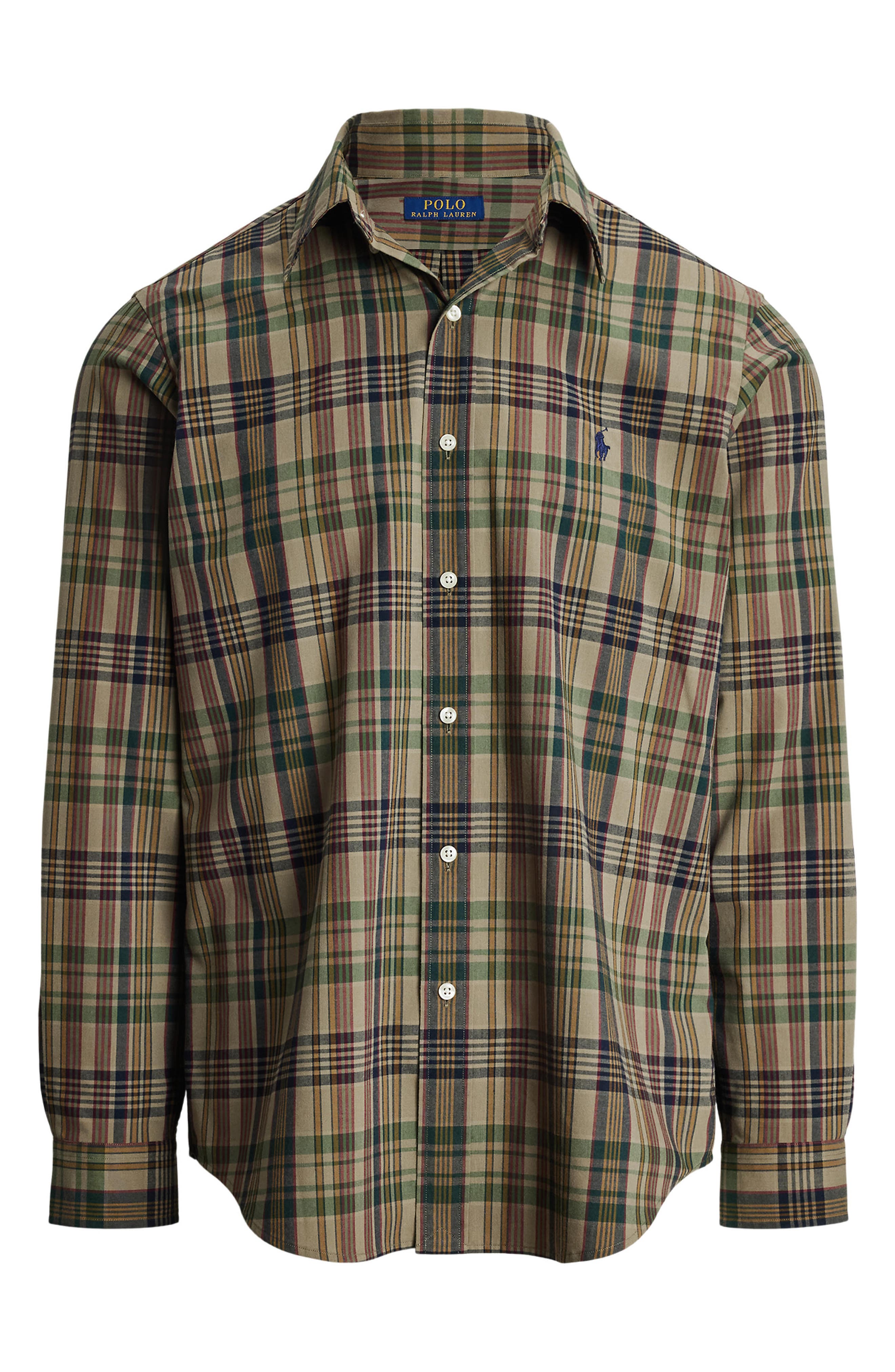 Polo Ralph Lauren Madras Plaid Button-Down Shirt (Men) | Nordstrom