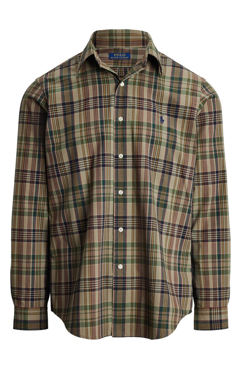 Polo Ralph Lauren Madras Plaid Button-Down Shirt, Alternate, color, 