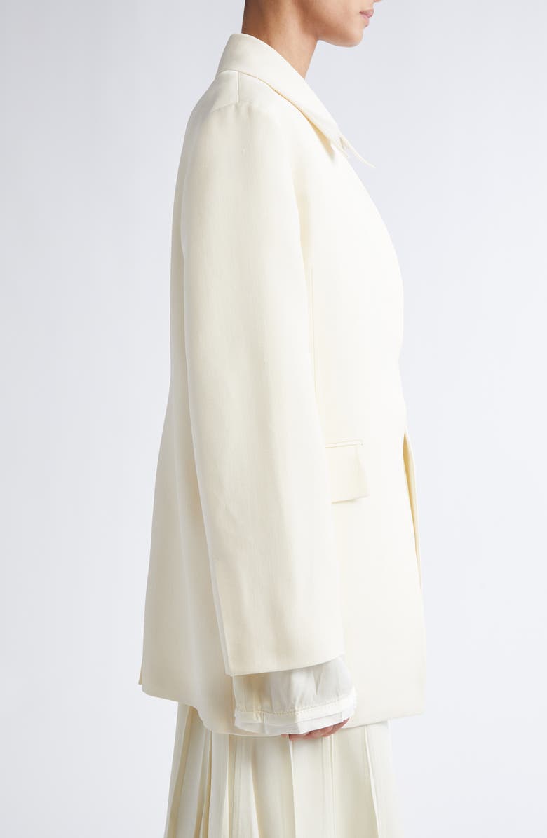 Jil Sander Darted Tailored Jacket, Alternate, color, Chalk