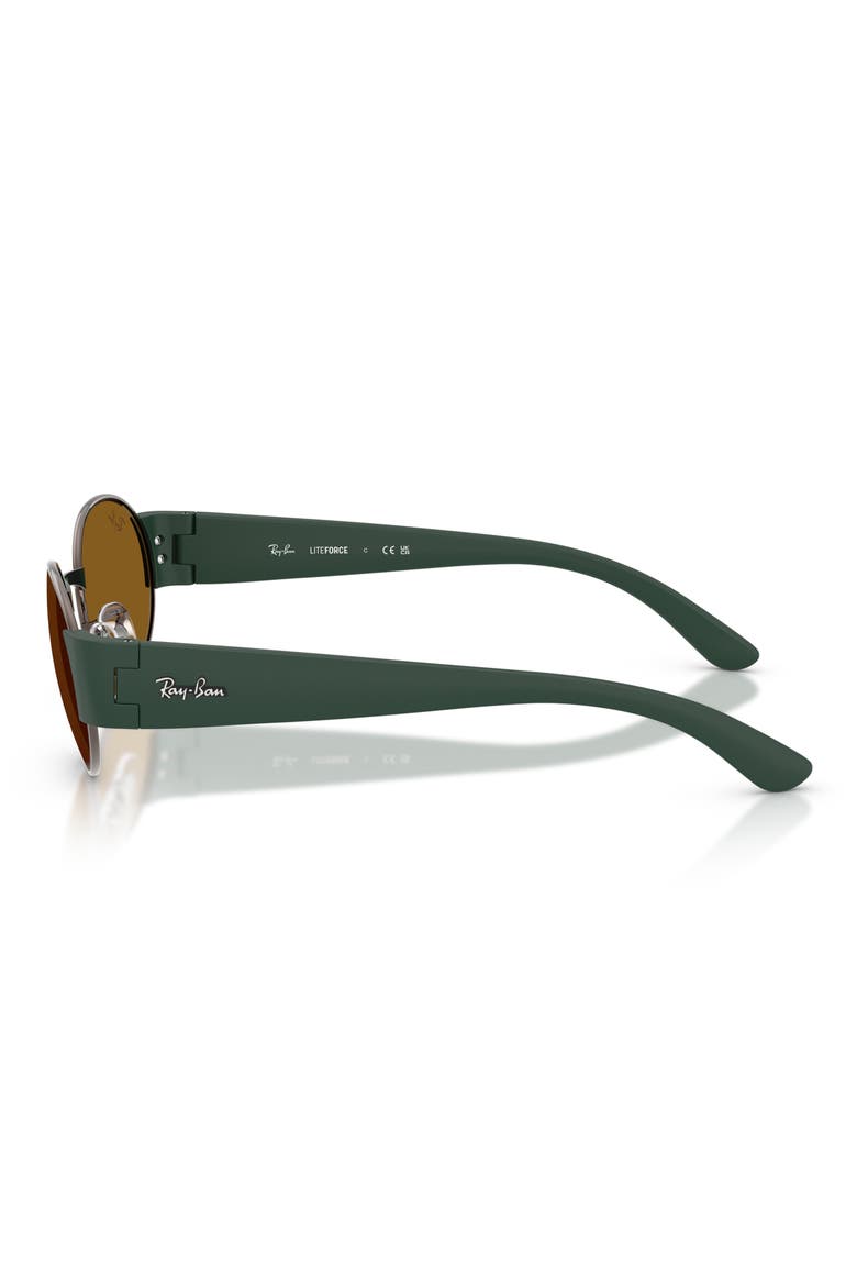 52mm Oval Sunglasses, Alternate, color, COPPER / BROWN