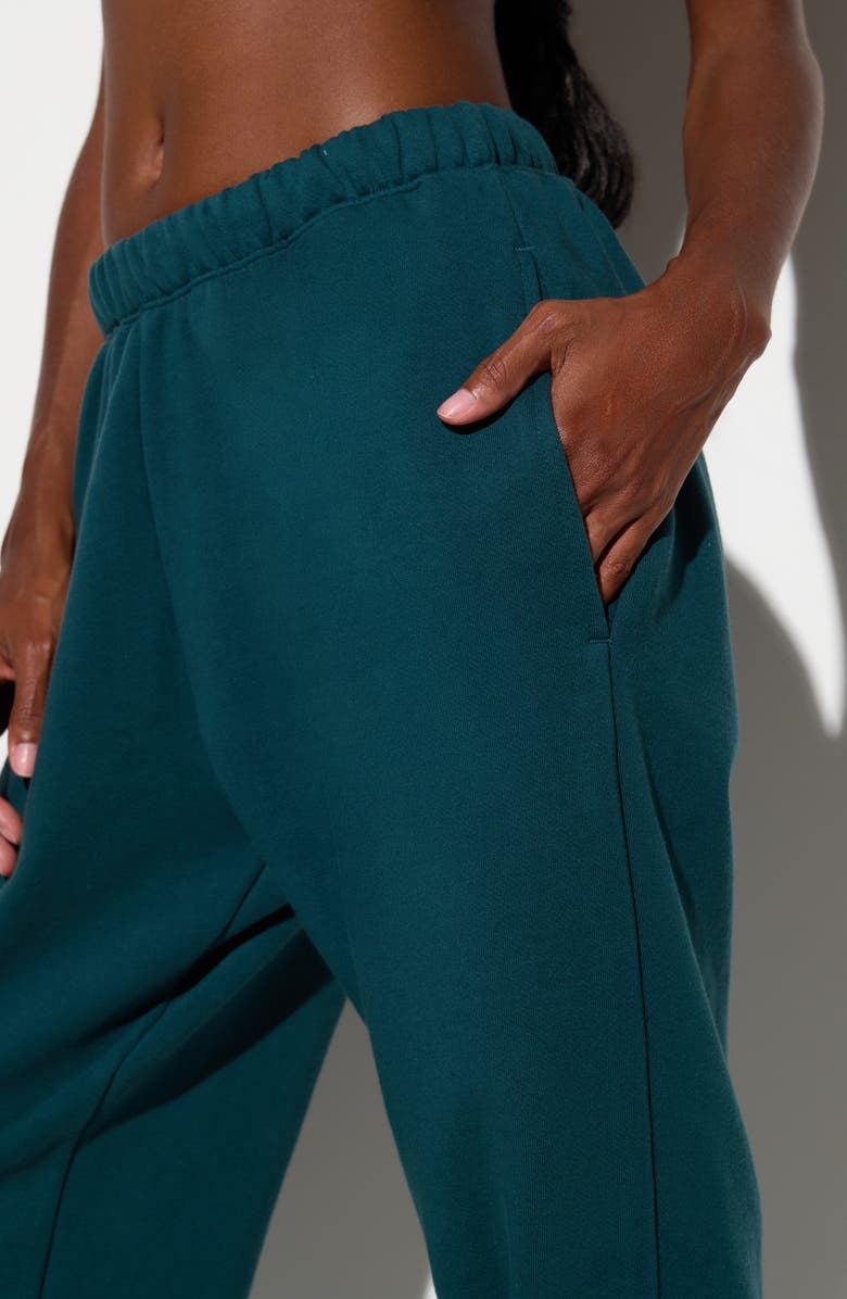 Spiritual Gangster Balance Portia Sweatpants, Alternate, color, Midnight Teal