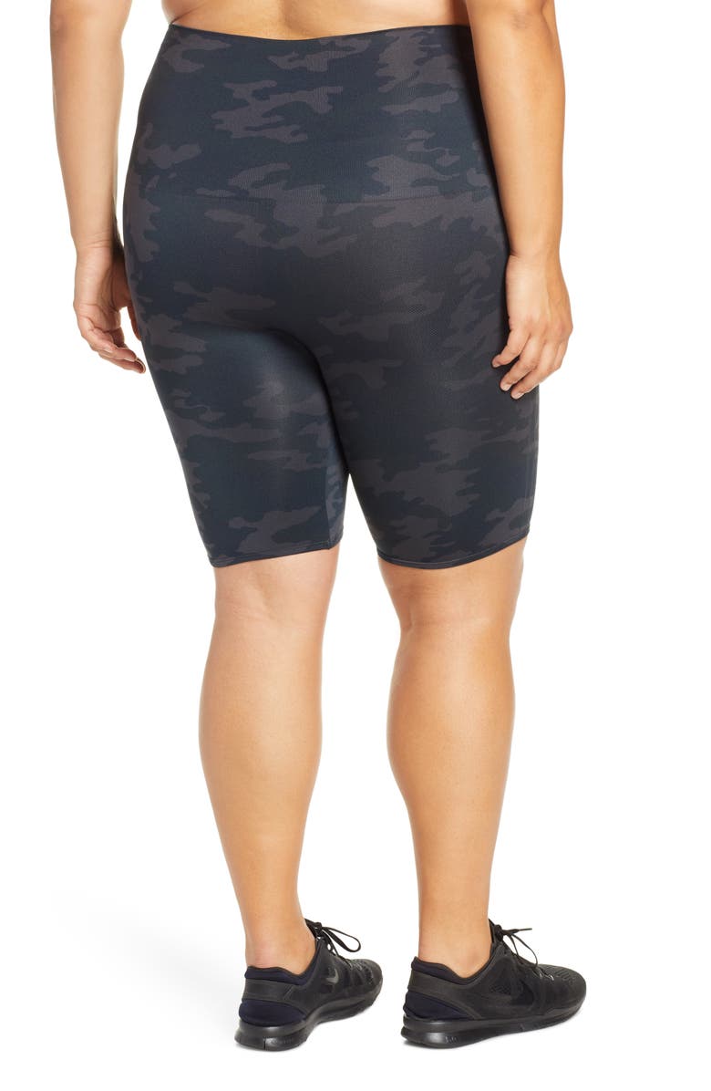 SPANX<sup>®</sup> Look at Me Now Seamless Bike Shorts, Alternate, color, Black Camo
